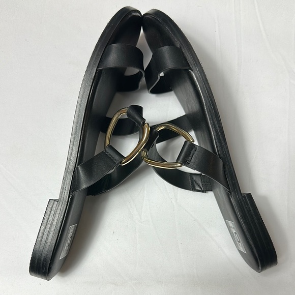 DV by Dolce Vita Black Modern Slip-On Strapy Sandals Sz 11 - Picture 7 of 8